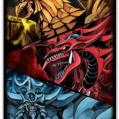 Buy 🥰 YuGiOh Trading Card Game Egyptian Gods (Slifer, Obelisk & Ra) Card Sleeves [50 Count] ❤️